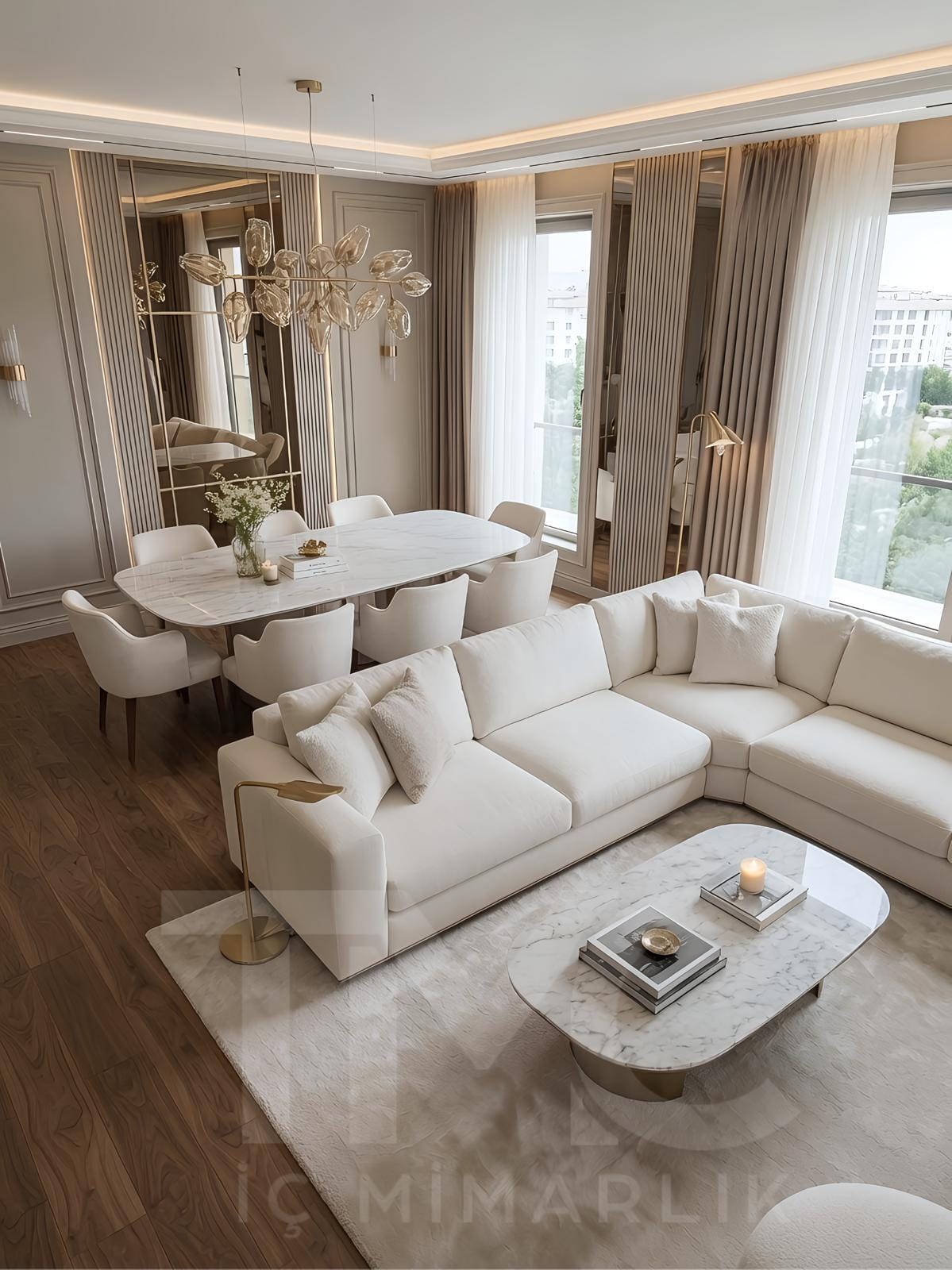 Fuaye Süreyya Paşa Konutları Salon Tasarımı